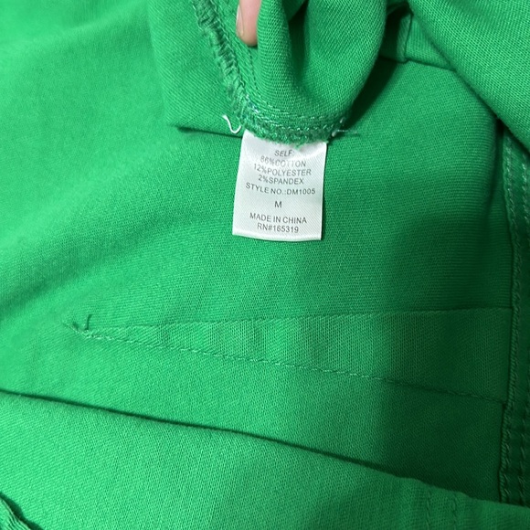 Day + Moon green shorts romper with pockets and snap waist - Picture 13 of 13